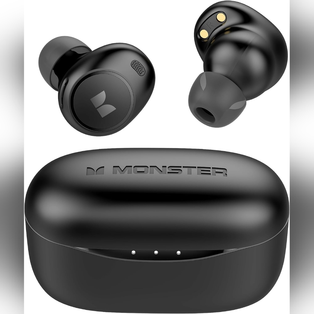 67% OFF!! New Monster Wireless 300 Achieve  Airlinks Earbuds w/Charging Case!